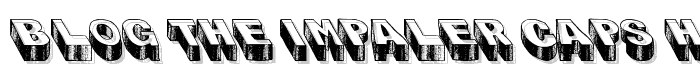 Blog the Impaler Caps Heavy font